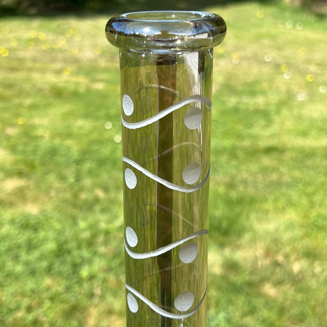 12" Domino Beaker Bong Glass Pipe TG   