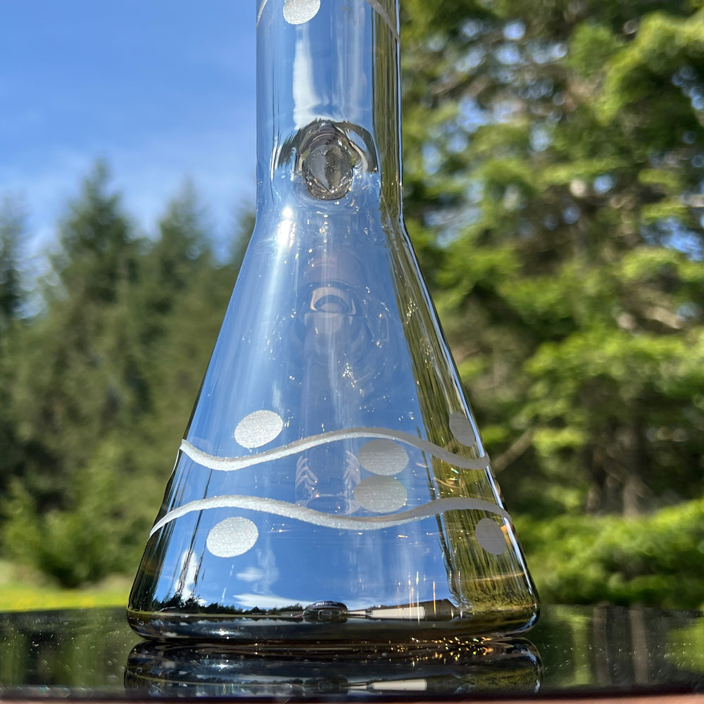 12" Domino Beaker Bong Glass Pipe TG   