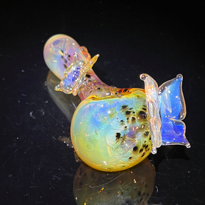 Butterfly Spoon Glass Pipe Street Kitty Glass   