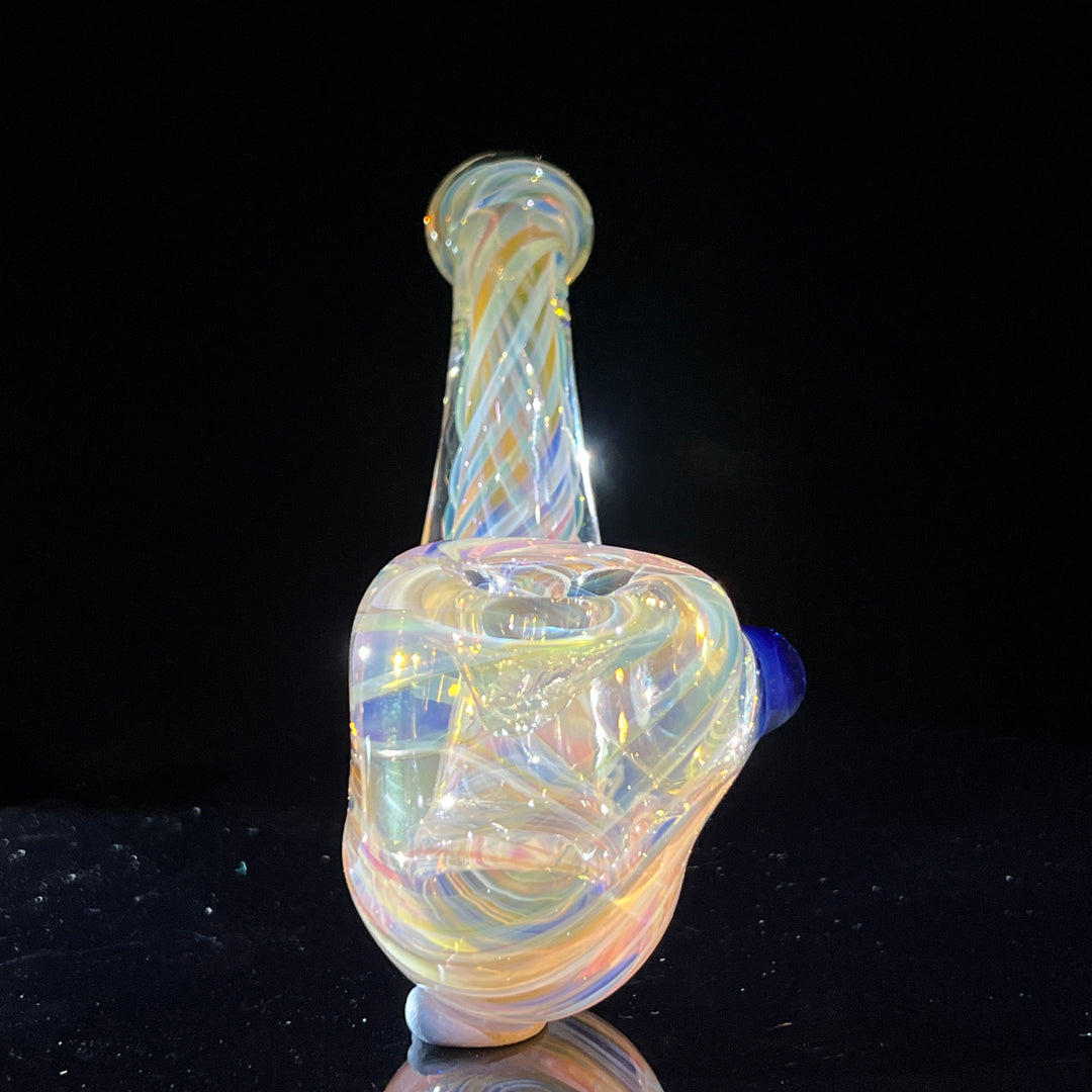 Half Pounder Fumed Sherlock Glass Pipe Firekist Glass   