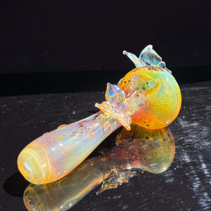 Butterfly Spoon Glass Pipe Street Kitty Glass   