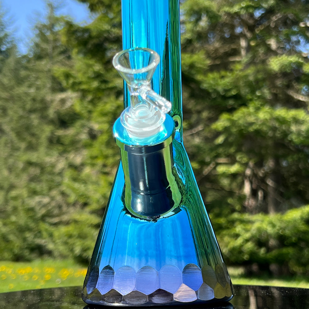 12" Beveled Beaker Bong Glass Pipe TG   