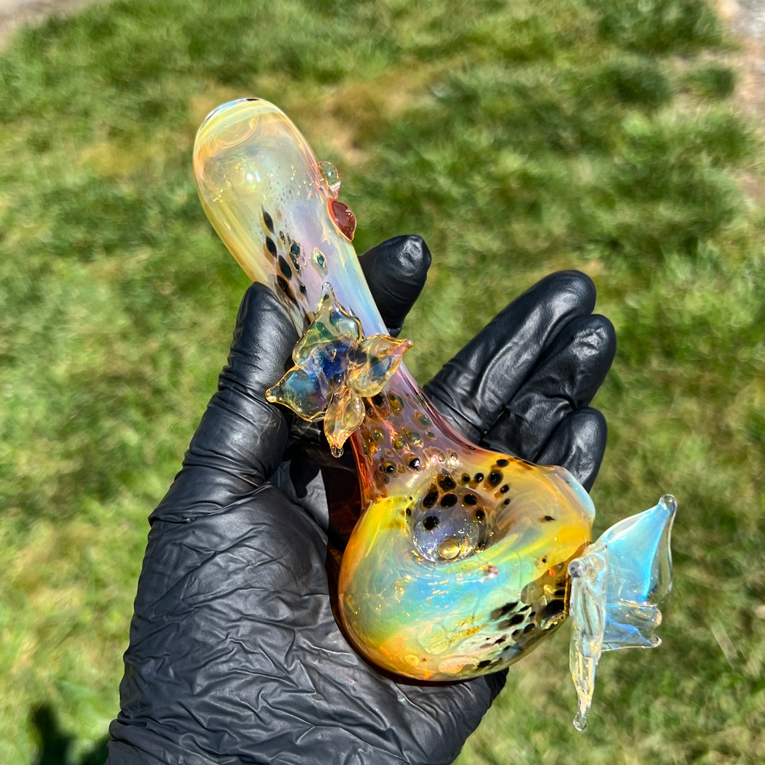 Butterfly Spoon Glass Pipe Street Kitty Glass   