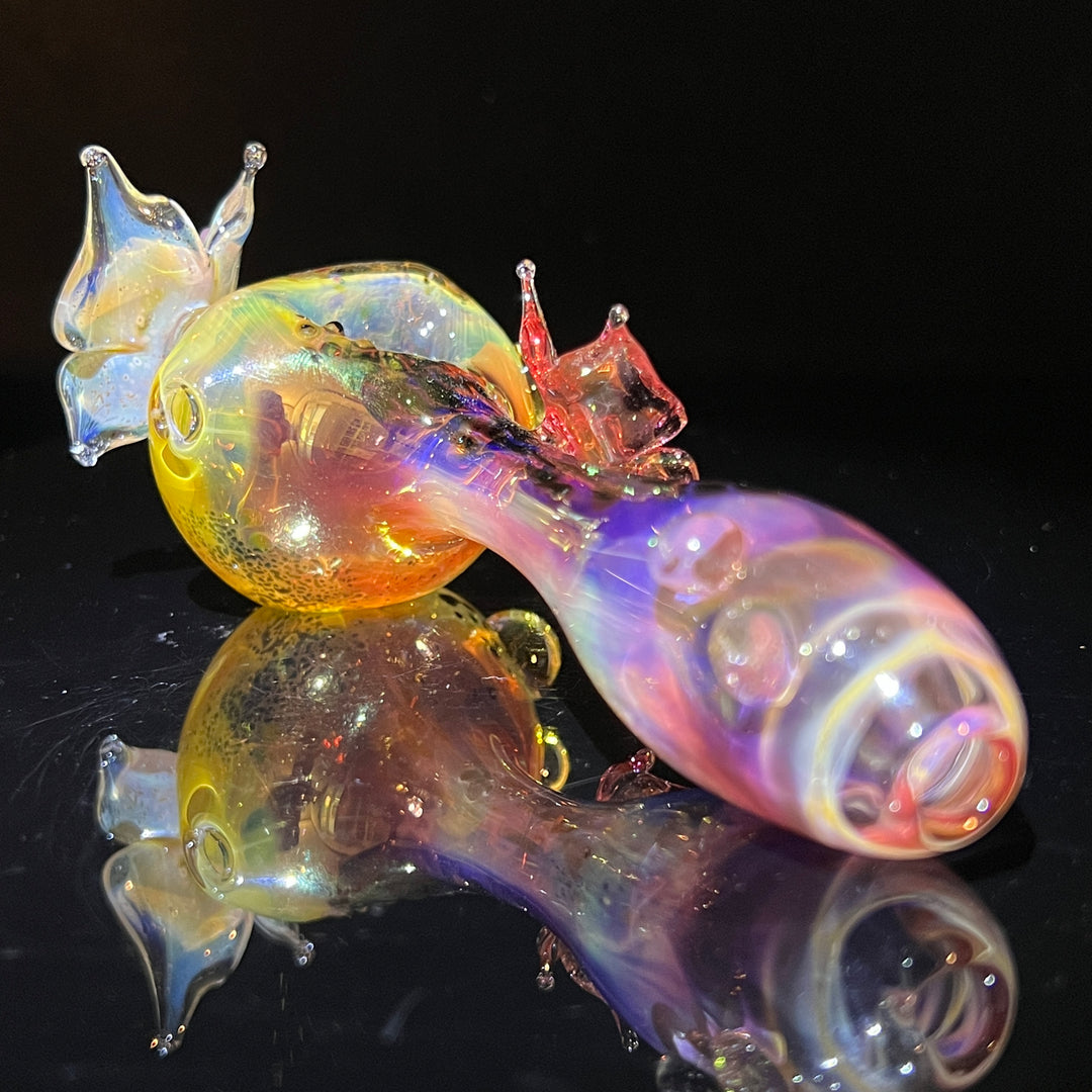 Butterfly Spoon Glass Pipe Street Kitty Glass   