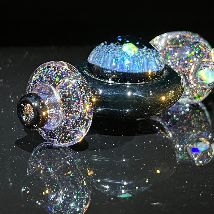 Dicro Opal Marble Spoon Glass Pipe TG   