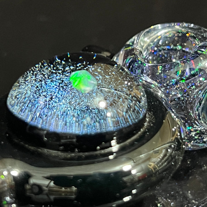 Dicro Opal Marble Spoon Glass Pipe TG   
