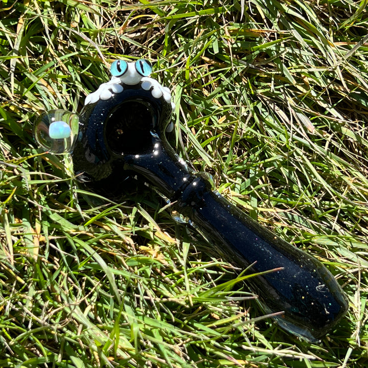 Frog Spoon with Opal Glass Pipe Beezy Glass   