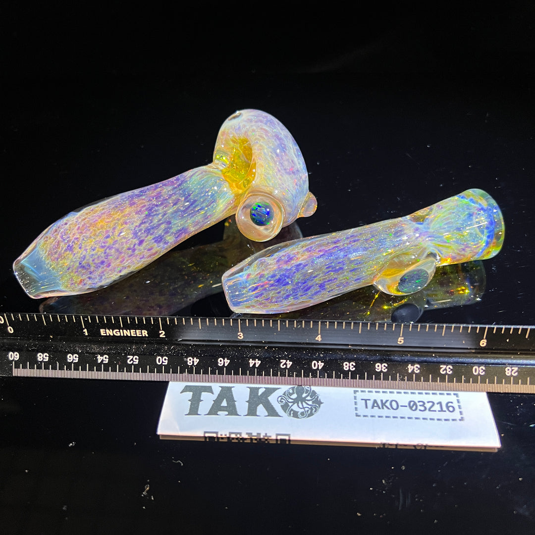 Purple Ghost Black Planet Opal Combo Glass Pipe Tako Glass   