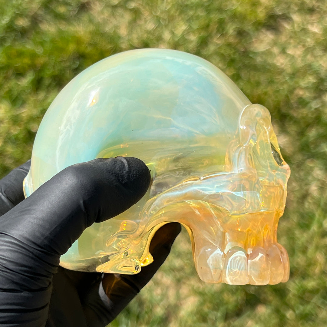 Glass Skull Pipe Glass Pipe Deviant Glass   