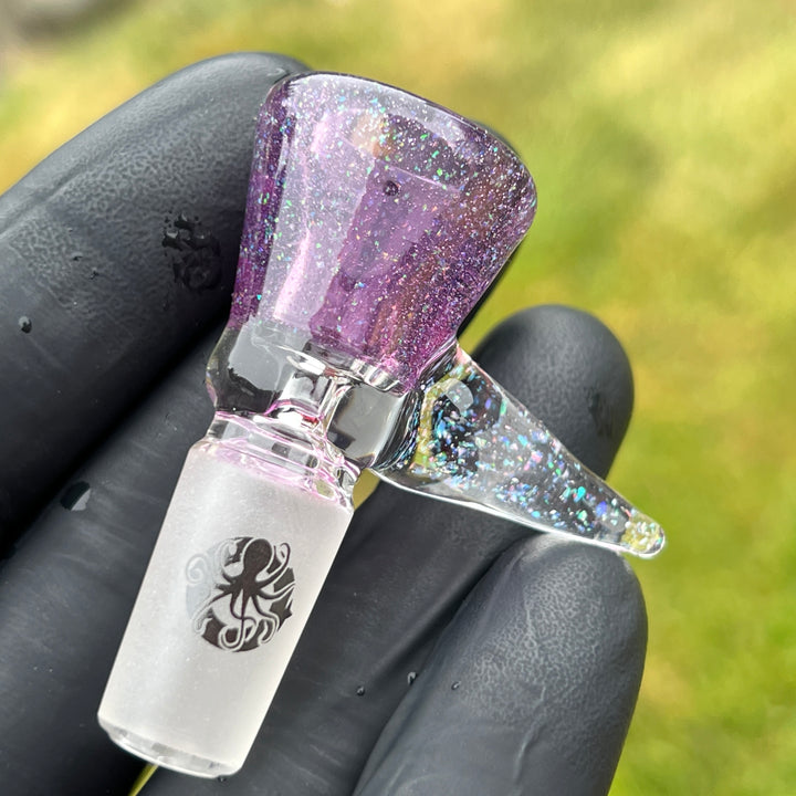 14mm Purple Crushed Opal Martini Pullslide Accessory Tako Glass   