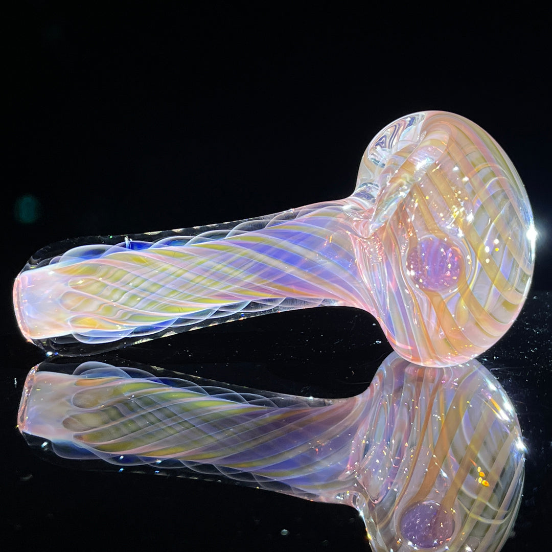 Thick Fume Pipe Pink Slyme Marble Glass Pipe Chuck Glass   