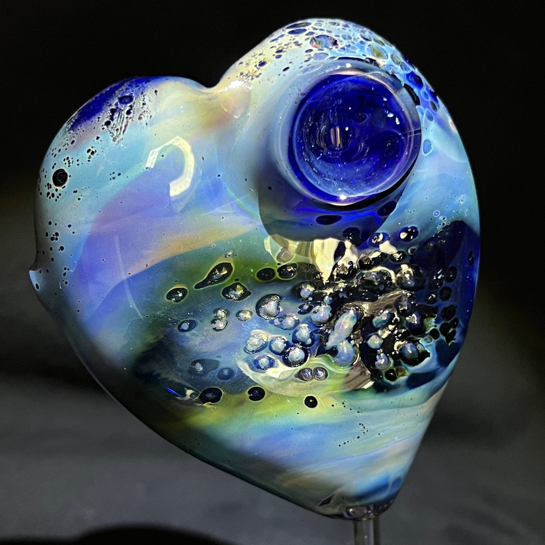 Abstract Watercolor Heart Pipe Glass Pipe Street Kitty Glass   