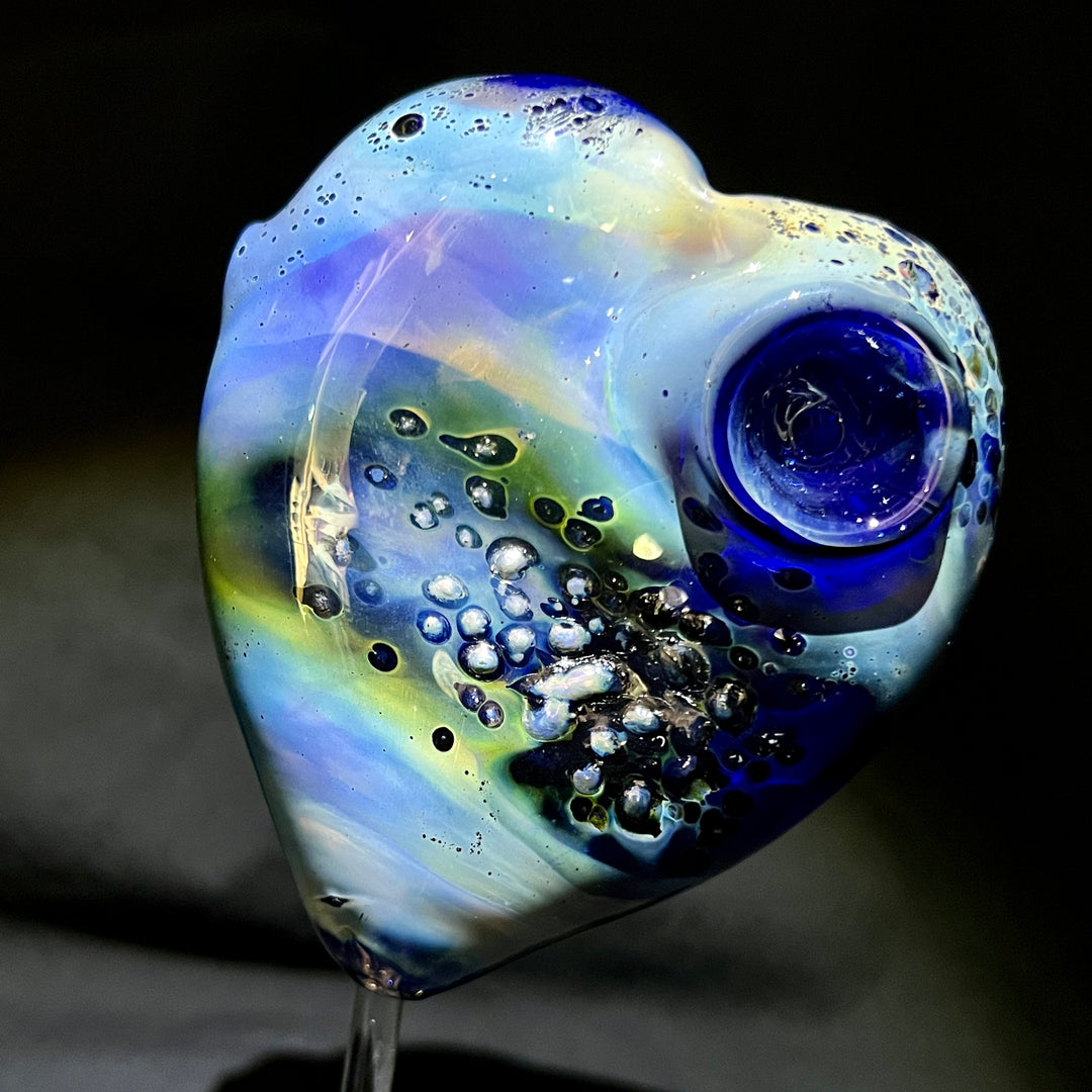 Abstract Watercolor Heart Pipe Glass Pipe Street Kitty Glass   