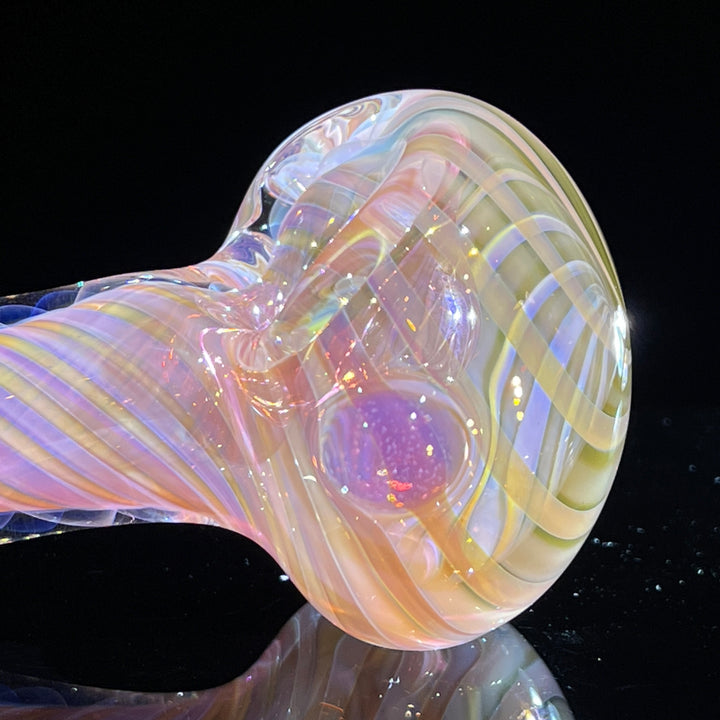 Thick Fume Pipe Pink Slyme Marble Glass Pipe Chuck Glass   