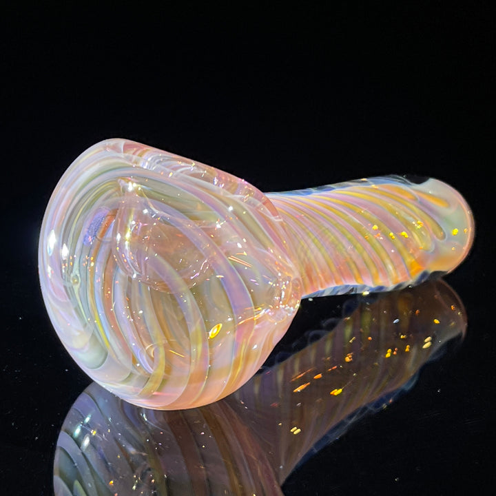 Thick Fume Pipe Pink Slyme Marble Glass Pipe Chuck Glass   