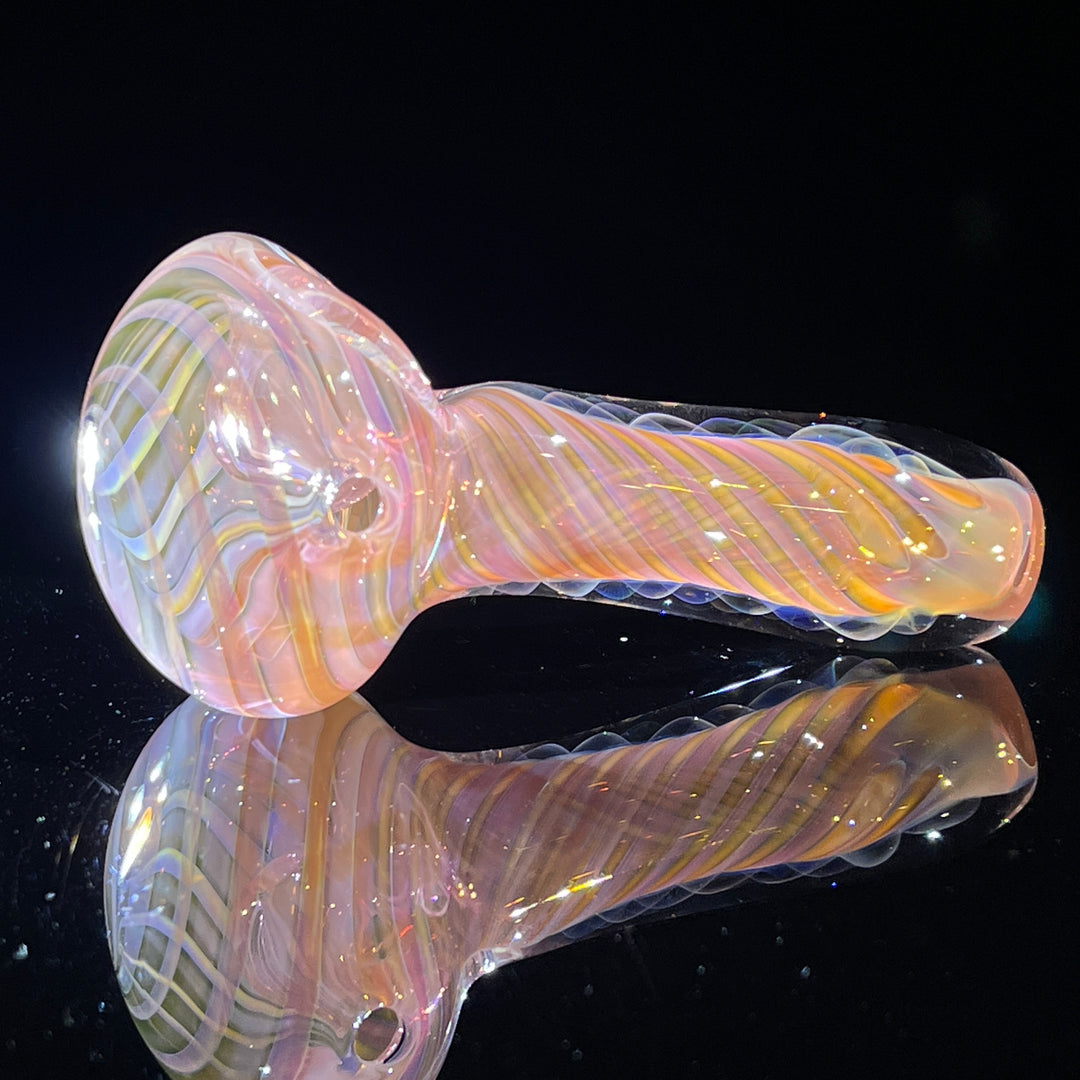 Thick Fume Pipe Pink Slyme Marble Glass Pipe Chuck Glass   