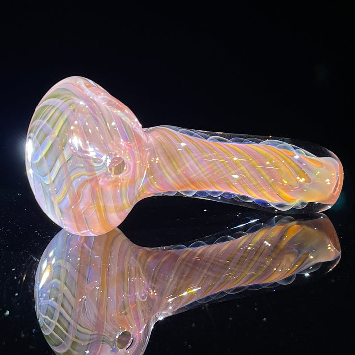 Thick Fume Pipe Pink Slyme Marble Glass Pipe Chuck Glass   