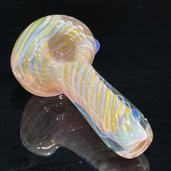 Thick Fume Pipe Pink Slyme Marble Glass Pipe Chuck Glass   