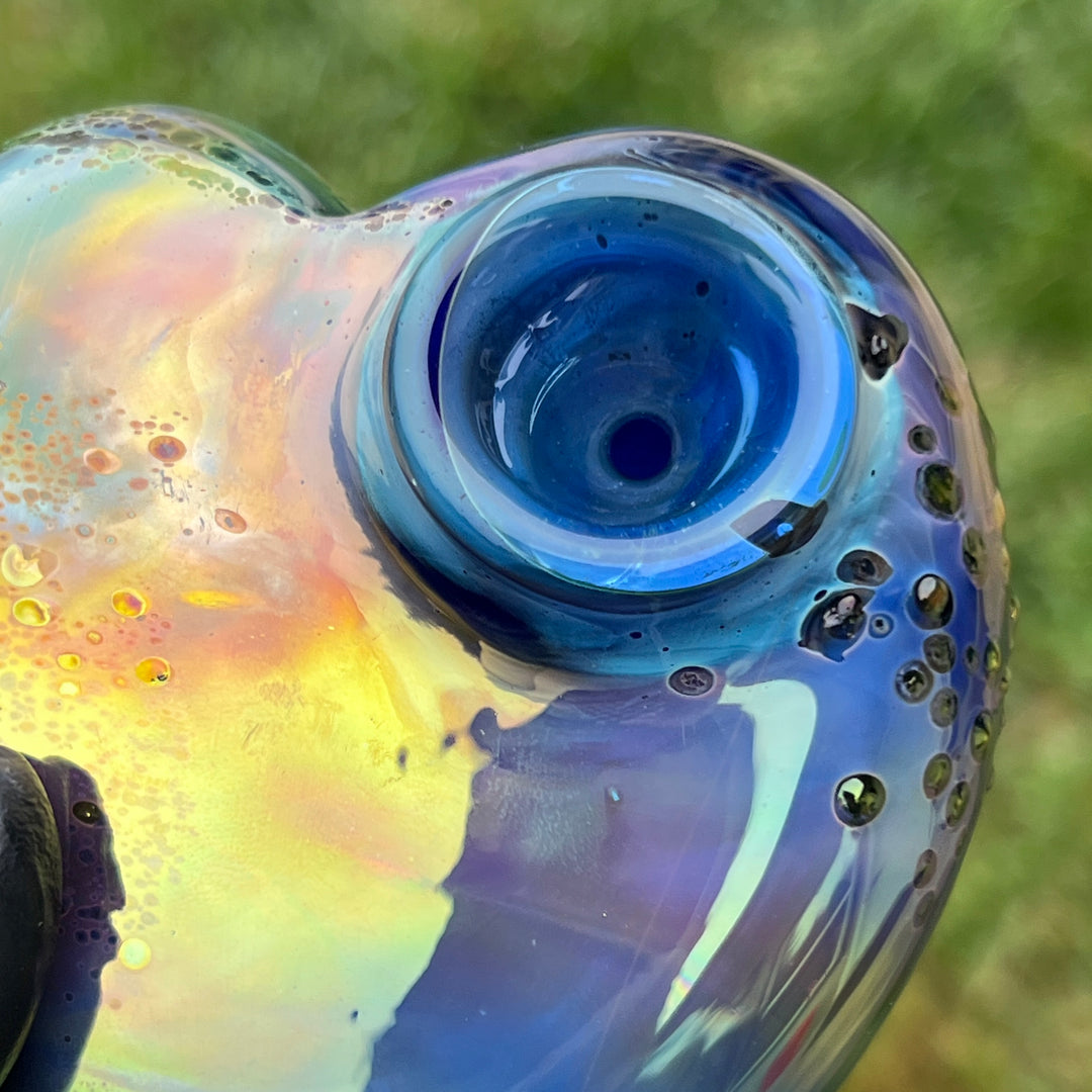 Abstract Watercolor Heart Pipe Glass Pipe Street Kitty Glass   