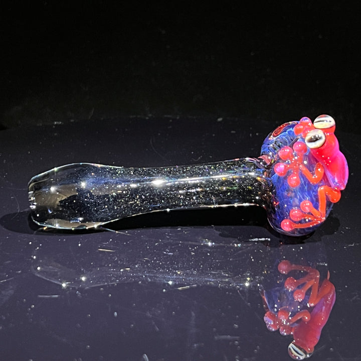 Purple Magic Frog Spoon Glass Pipe Beezy Glass   