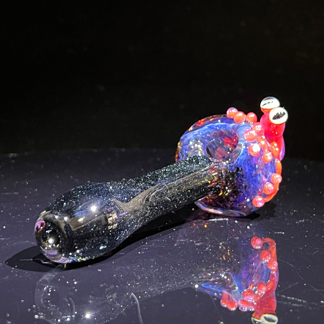 Purple Magic Frog Spoon Glass Pipe Beezy Glass   