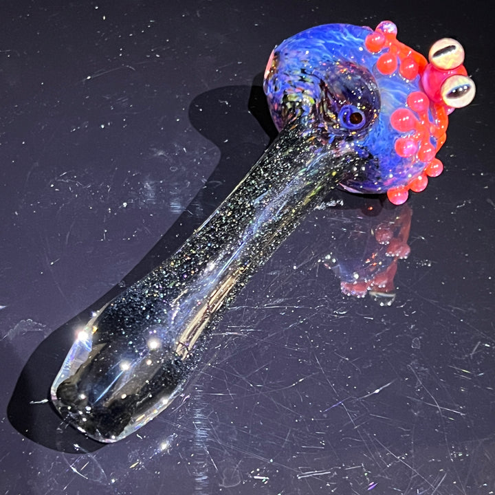 Purple Magic Frog Spoon Glass Pipe Beezy Glass   