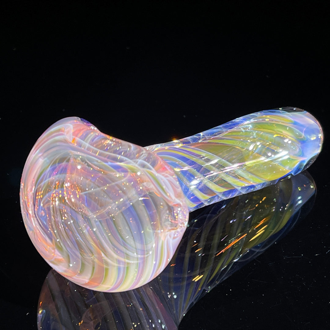 Thick Fume Pipe Pink Slyme Marble Glass Pipe Chuck Glass   