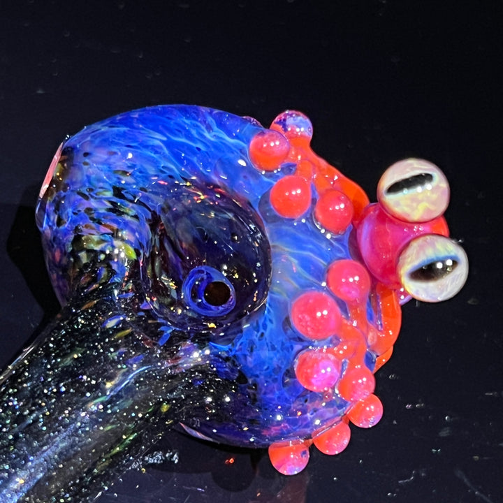 Purple Magic Frog Spoon Glass Pipe Beezy Glass   