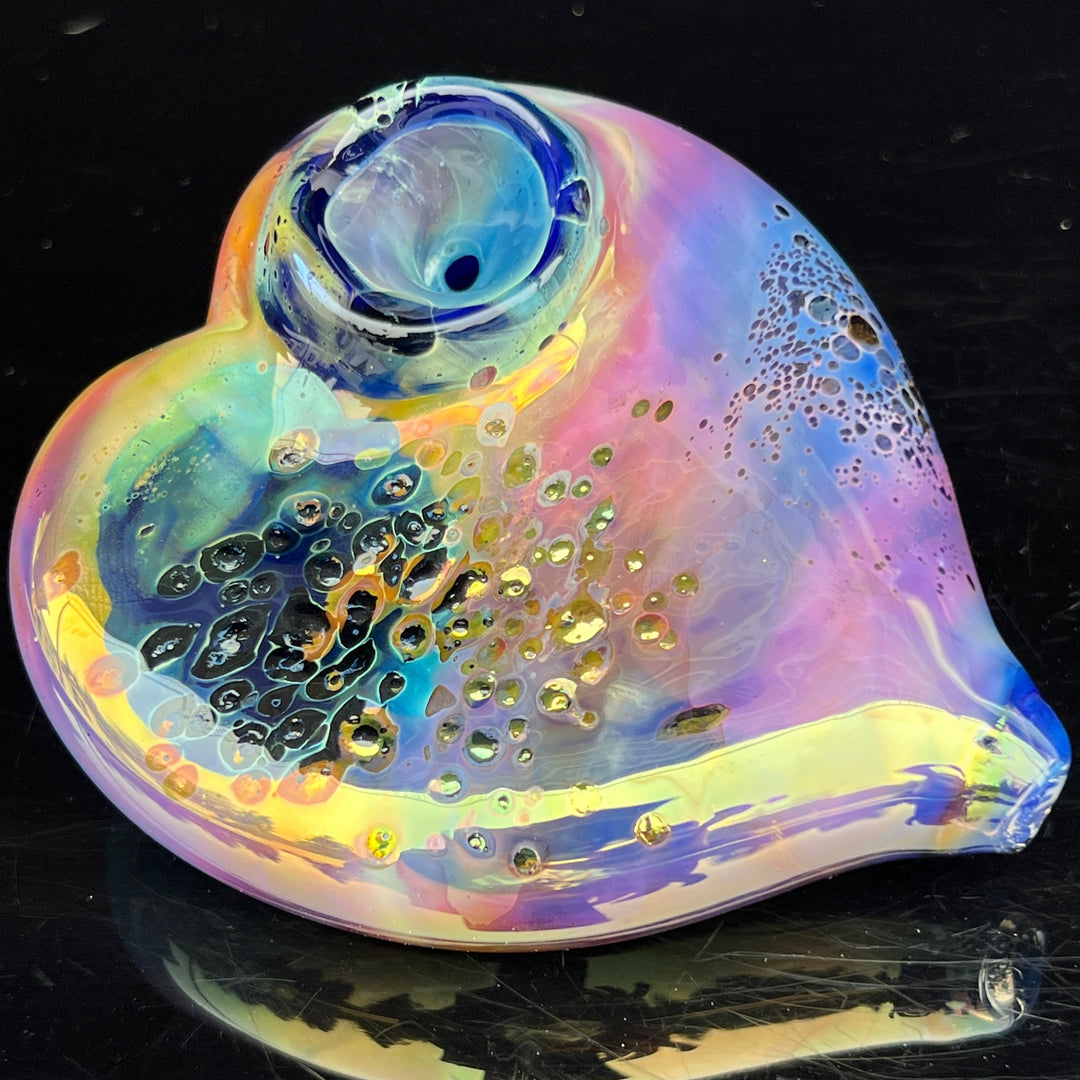 Abstract Watercolor Heart Pipe Glass Pipe Street Kitty Glass   