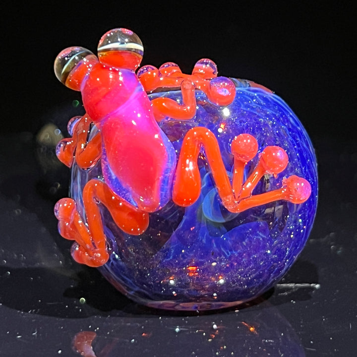 Purple Magic Frog Spoon Glass Pipe Beezy Glass   