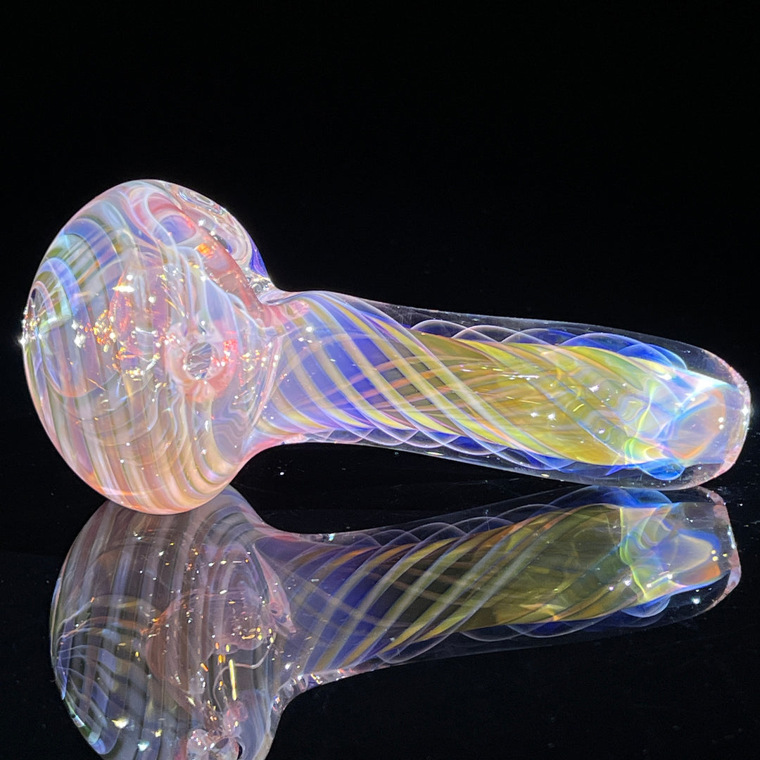 Thick Fume Pipe Pink Slyme Marble Glass Pipe Chuck Glass   