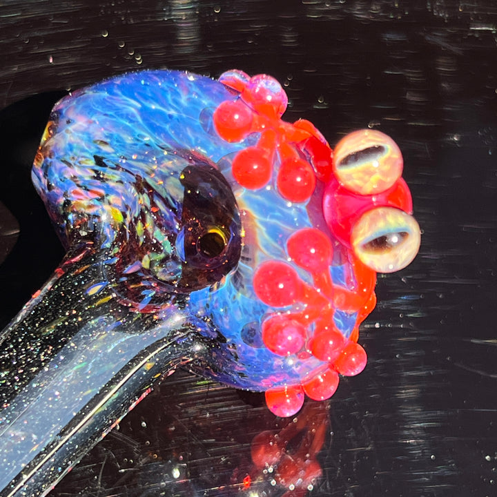 Purple Magic Frog Spoon Glass Pipe Beezy Glass   