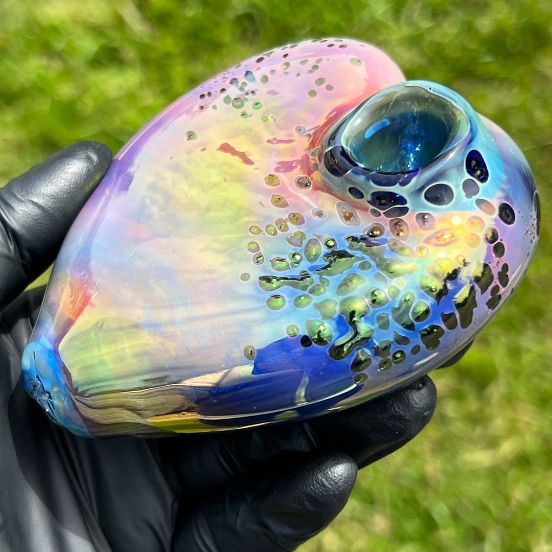 Abstract Watercolor Heart Pipe Glass Pipe Street Kitty Glass   