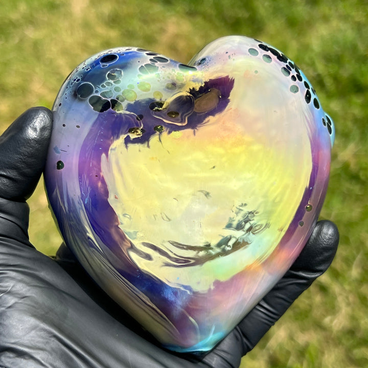 Abstract Watercolor Heart Pipe Glass Pipe Street Kitty Glass   