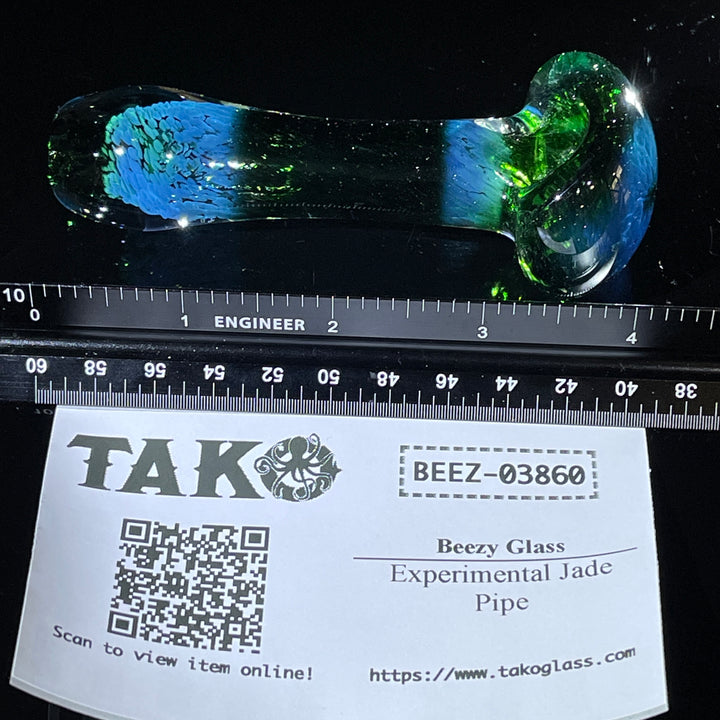 Experimental Jade Pipe Glass Pipe Beezy Glass   