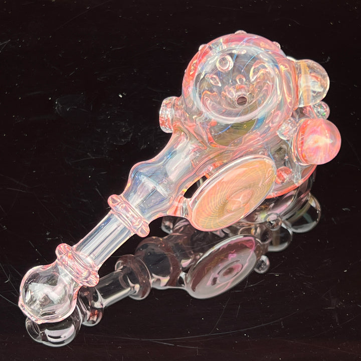 Gold Fumed Marbled Hammer Glass Pipe Sugar Shack   