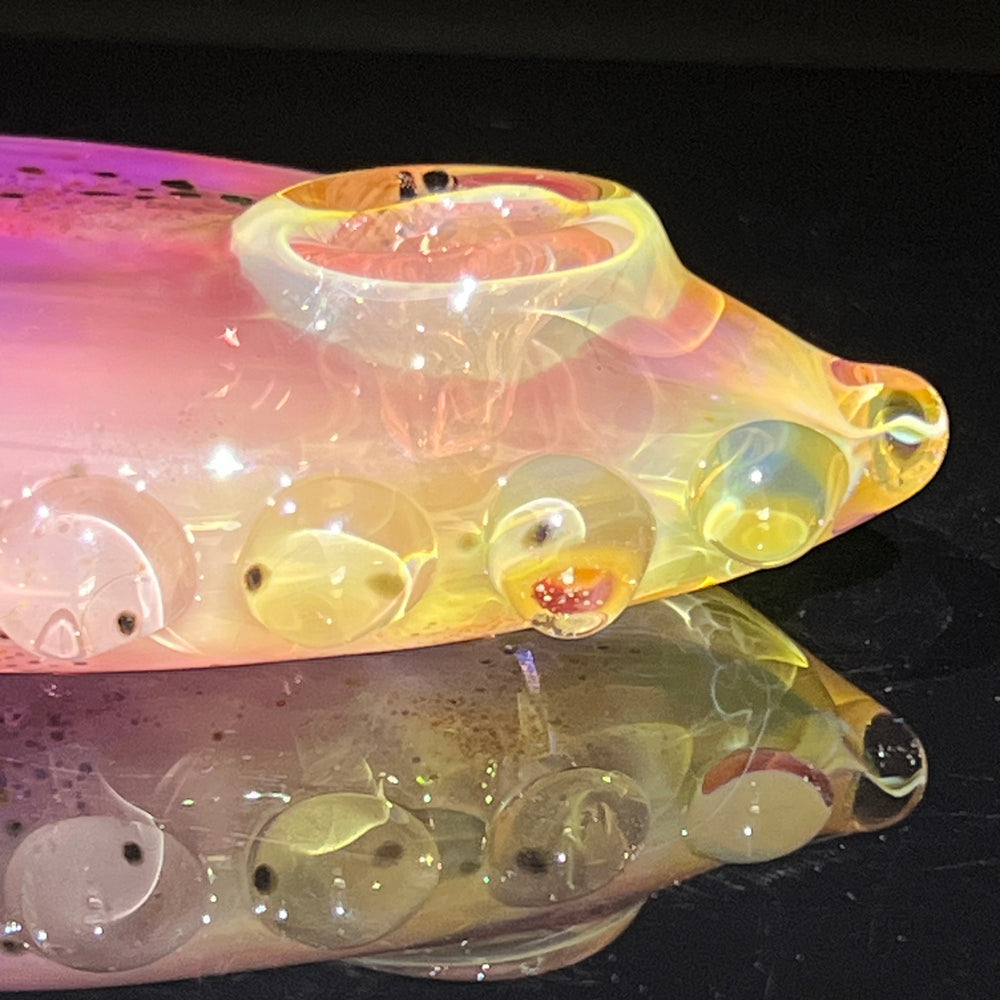 Flat Bubble Glass Pipe Glass Pipe Street Kitty Glass   