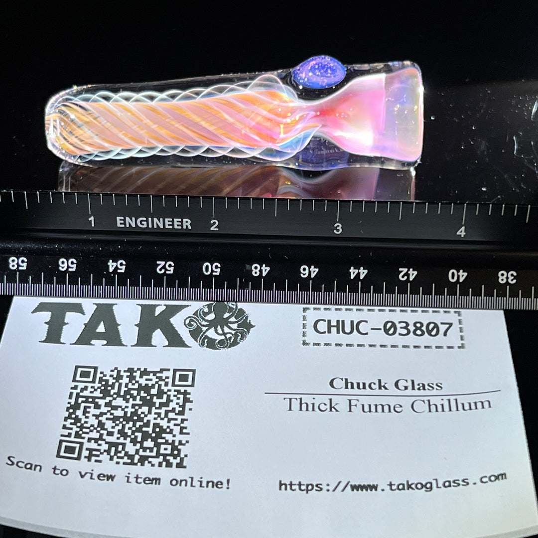 Thick Fume Chillum Glass Pipe Chuck Glass   