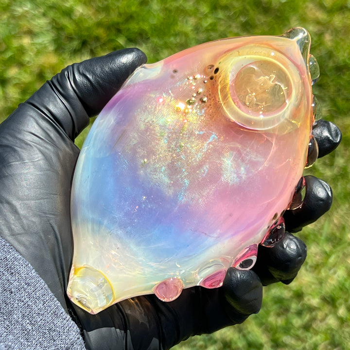 Flat Fish Bubble Glass Pipe Glass Pipe Street Kitty Glass   