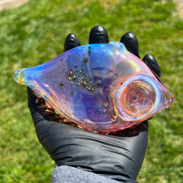 Flat Fish Bubble Glass Pipe Glass Pipe Street Kitty Glass   