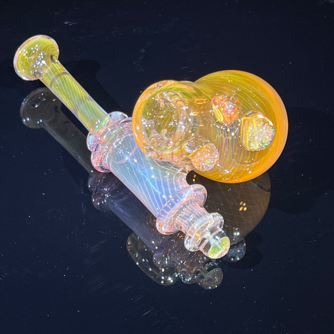 Gold Fumed Sidecar Pipe Glass Pipe Sugar Shack   