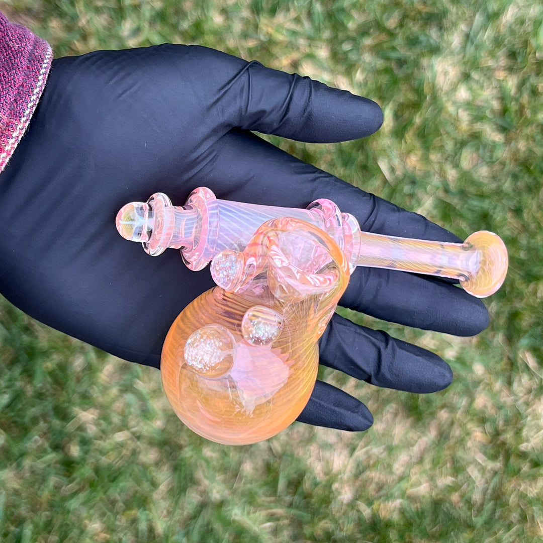 Gold Fumed Sidecar Pipe Glass Pipe Sugar Shack   