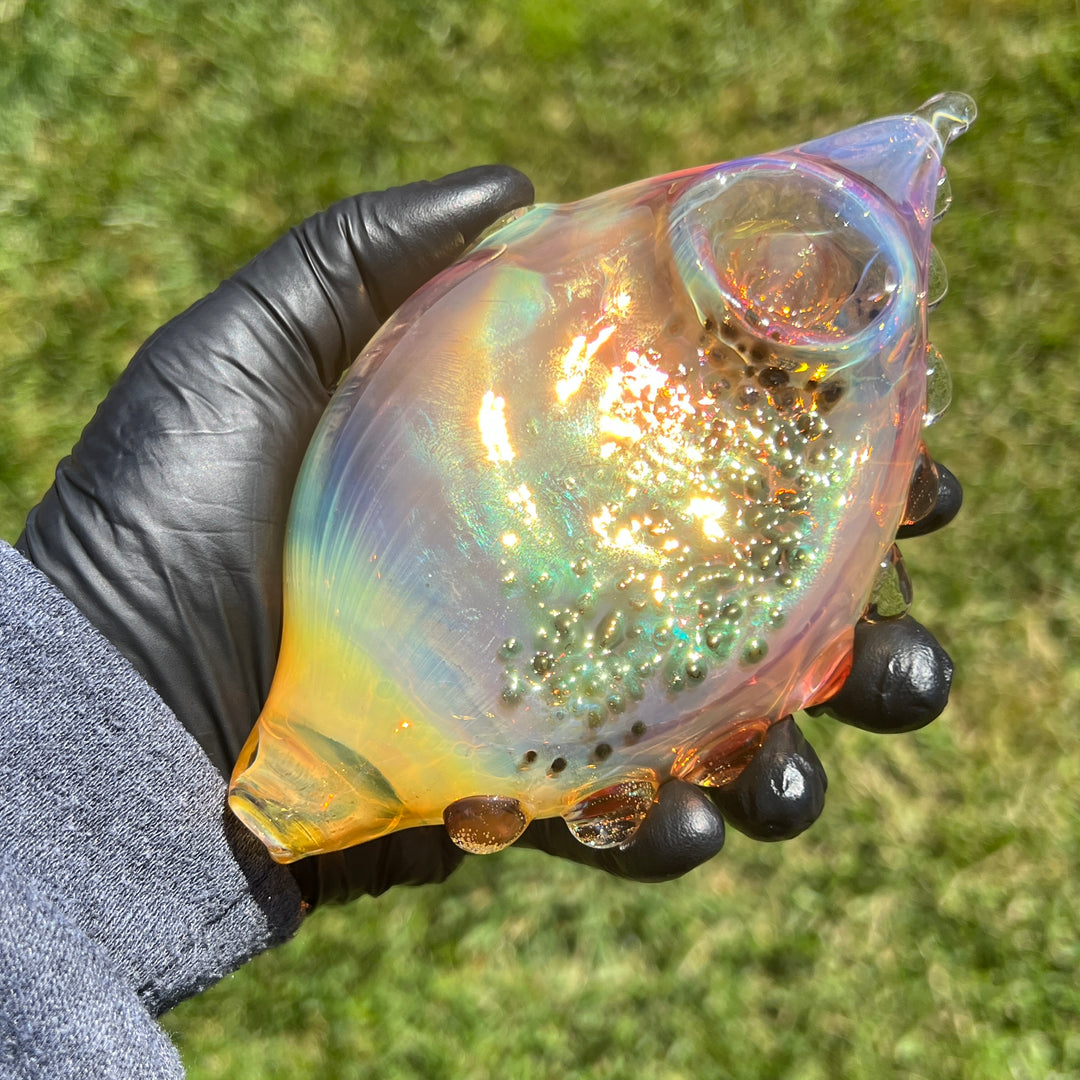 Flat Fish Bubble Glass Pipe Glass Pipe Street Kitty Glass   