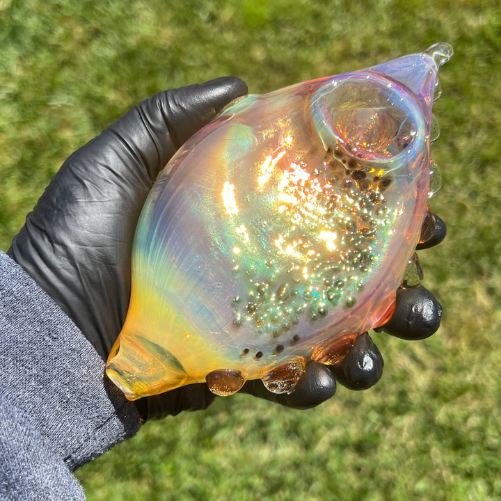 Flat Fish Bubble Glass Pipe Glass Pipe Street Kitty Glass   