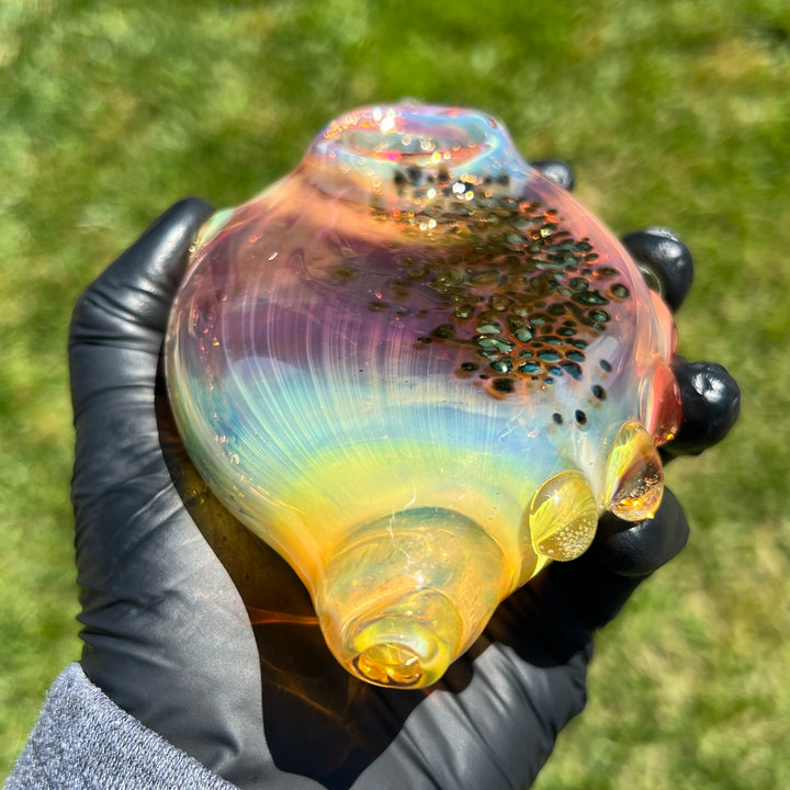Flat Fish Bubble Glass Pipe Glass Pipe Street Kitty Glass   