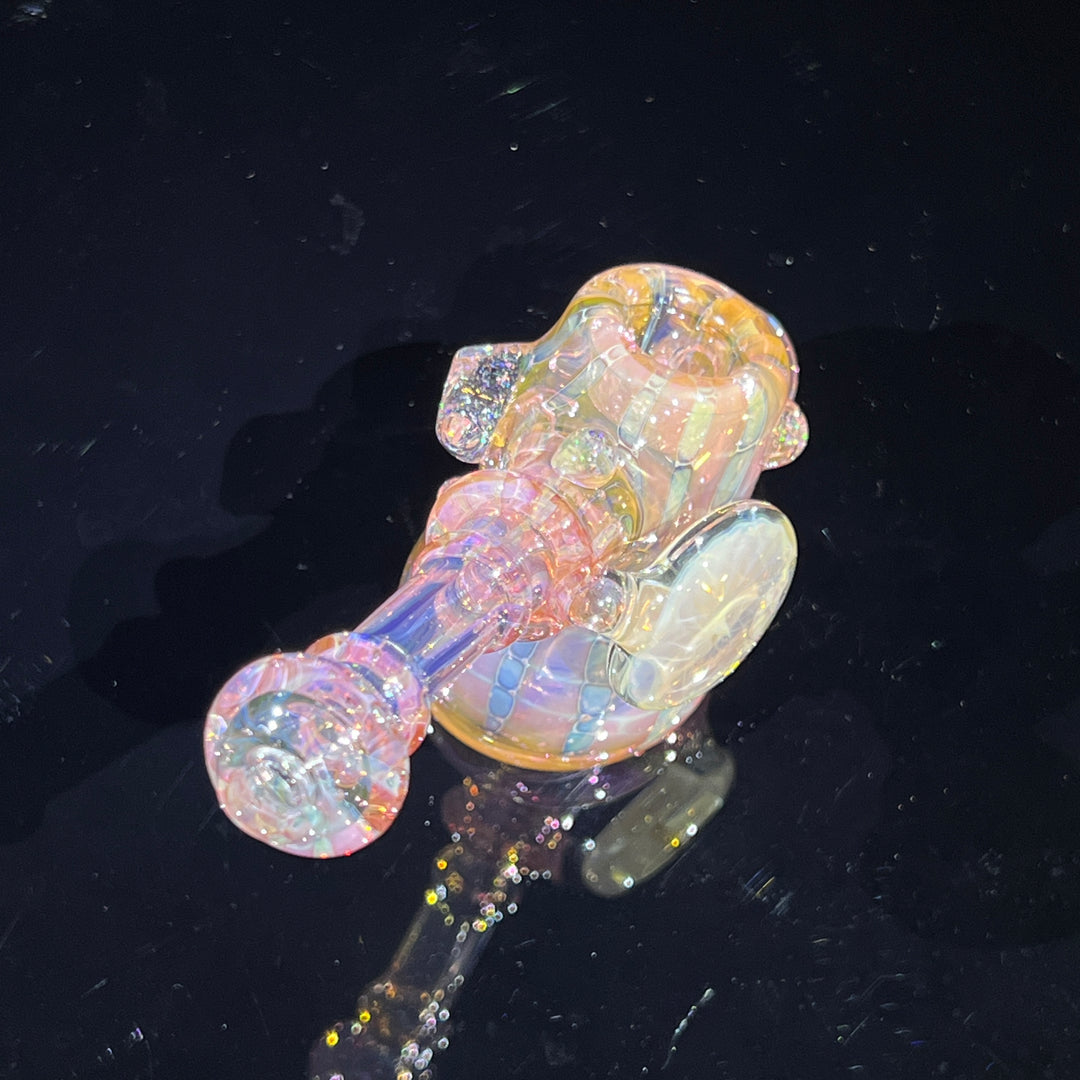 Gold Fumed Standing Hammer Glass Pipe Sugar Shack   