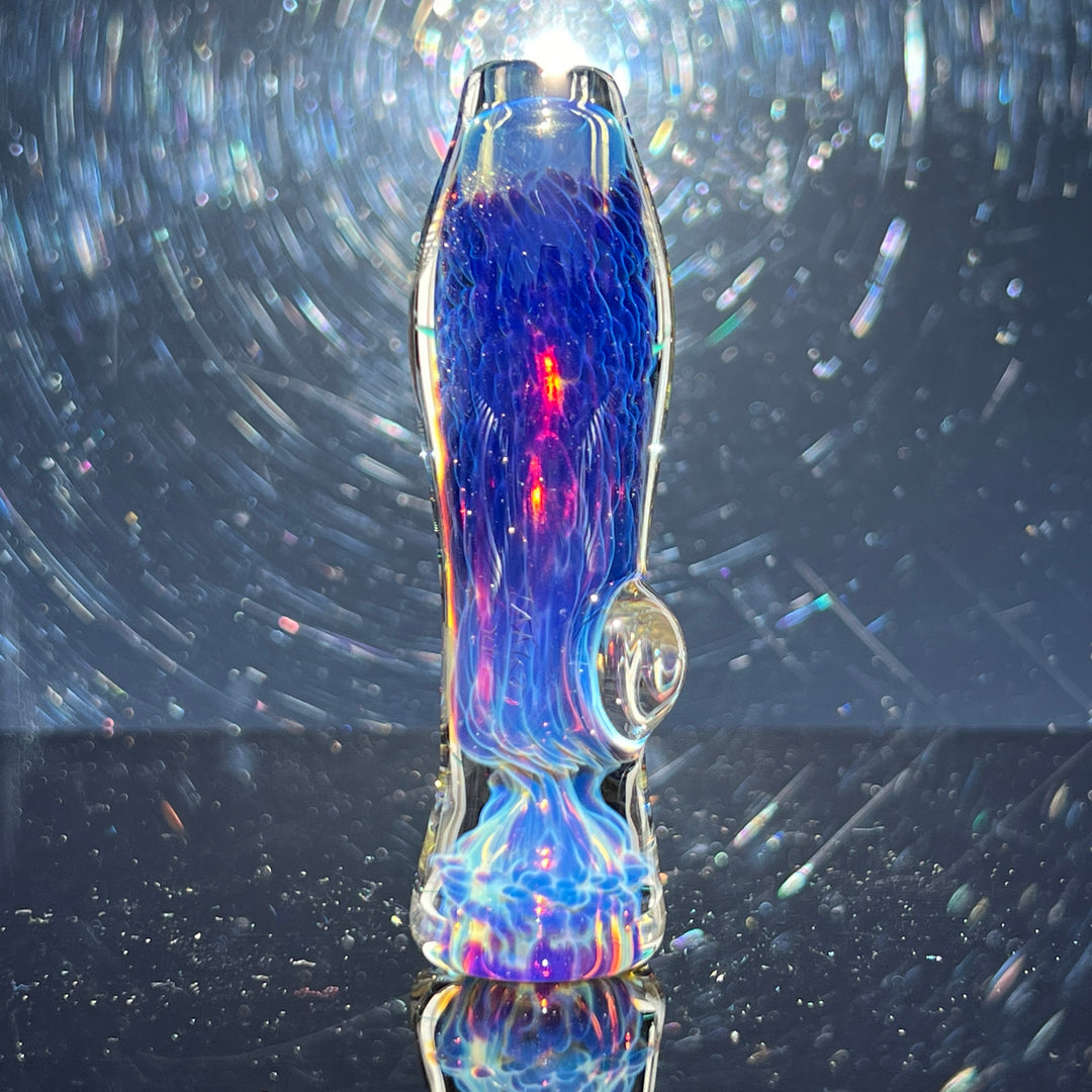 Purple Nebula Chillum Glass Pipe Tako Glass   