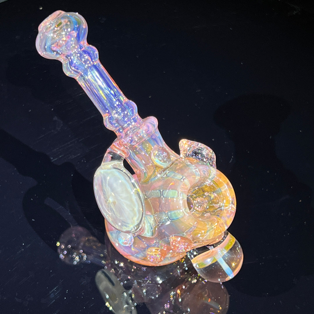 Gold Fumed Standing Hammer Glass Pipe Sugar Shack   