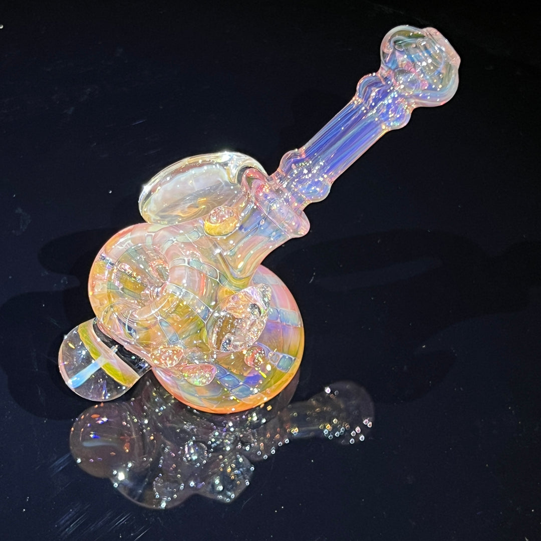 Gold Fumed Standing Hammer Glass Pipe Sugar Shack   