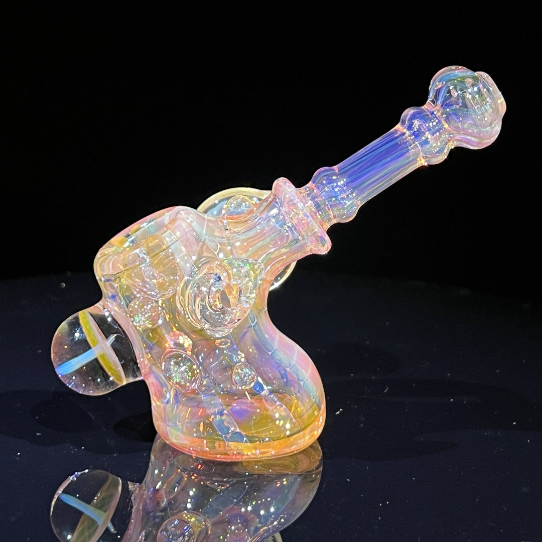 Gold Fumed Standing Hammer Glass Pipe Sugar Shack   